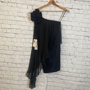 Jessica McClintock Black Mini Dress